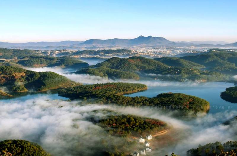See Dalat from Above-The panorama of Dankia lake- Yellow Springs seen from Radar peak